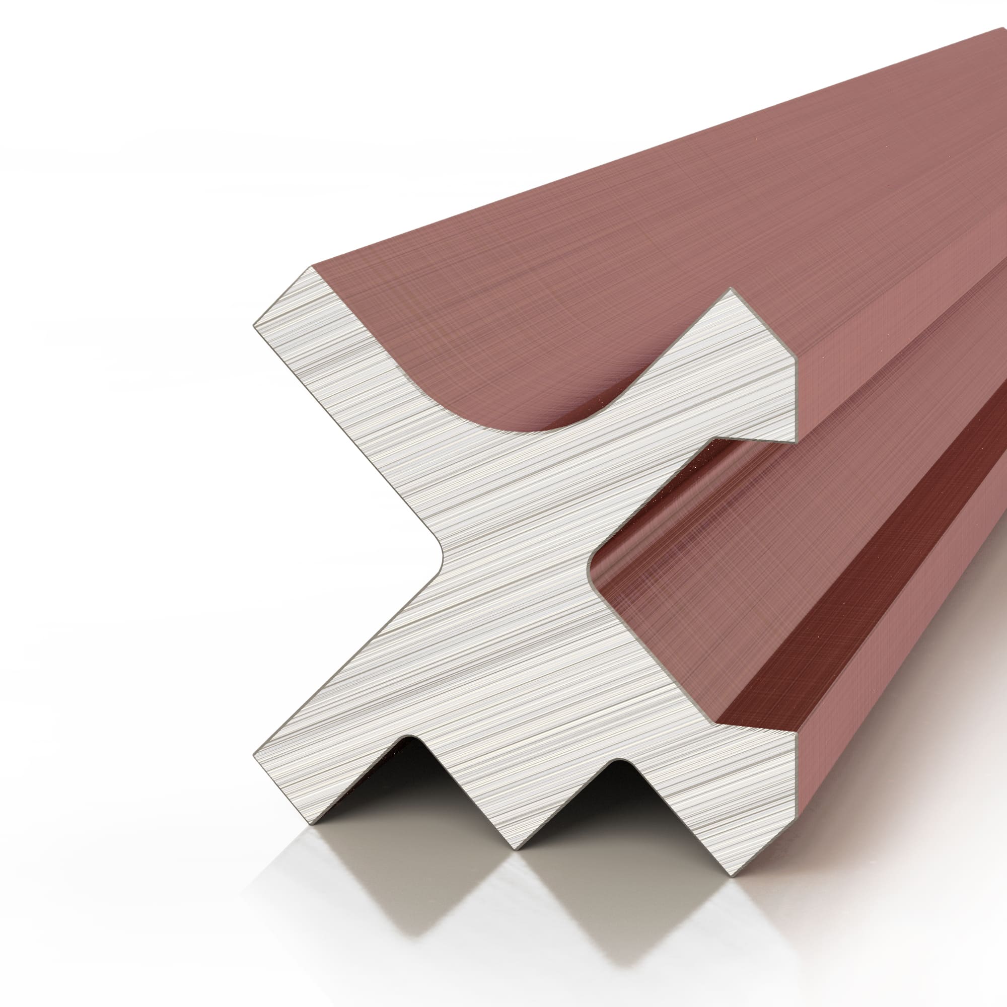 Профиль алюминиевый теневой разделительный Decaro D00X.A Copper Медный 3000×10×10 Профиль алюминиевый теневой разделительный Decaro D00X.A Copper Медный 3000×10×10